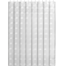 Штора для ванной Haiba HB75101-1 белая, 3D