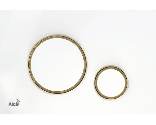 Кнопка смыва AlcaPlast Thin THIN M775 белый / золото