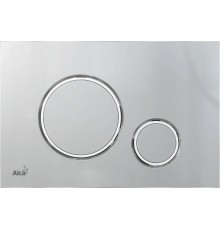Кнопка смыва AlcaPlast Thin THIN M772 хром матовый / хром глянцевый