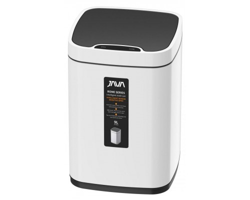 Мусорное ведро Java S-883-9W 9 л, белое