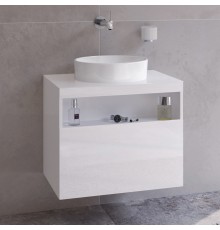 Тумба с раковиной Keuco Stageline 32853 65 см, белая