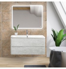 Мебель для ванной комнаты BelBagno Albano 80 подвесная, cemento verona grigio