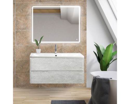 Мебель для ванной комнаты BelBagno Albano 80 подвесная, cemento verona grigio
