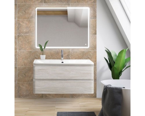 Мебель для ванной комнаты BelBagno Albano 80 подвесная, rovere vintage bianco