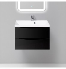 Тумба с раковиной BelBagno Marino 70 nero lucido