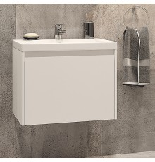 Тумба с раковиной Velvex Klaufs 60.1Y белая, подвесная