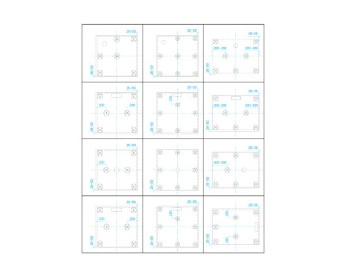 Душевой поддон квадратный RGW ST-W Белый (Комплект)  800x800