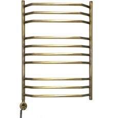 Полотенцесушитель электрический Domoterm Лаура П10 50x80, античная бронза, L