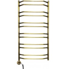 Полотенцесушитель электрический Domoterm Лаура П12 50x98,5, античная бронза, L
