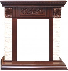 Портал Royal Flame Luxemburg , сланец, темный дуб для очагов Aspen Black/Gold