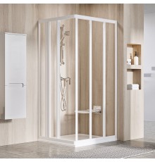 Душевой уголок Ravak Supernova ASRV3-80 Transparent, профиль белый