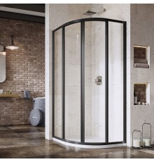 Душевой уголок Ravak Supernova SKCP4-80 195 Transparent, профиль черный