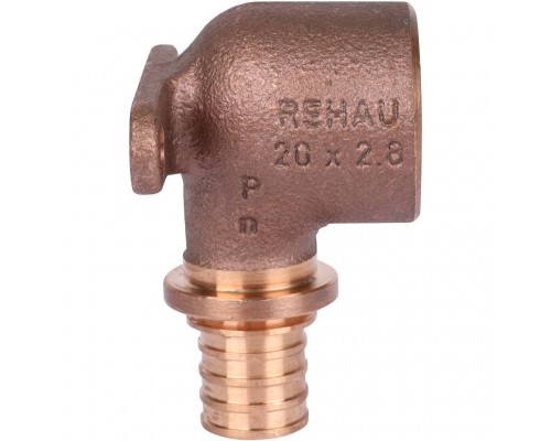 Угольник настенный REHAU RAUTITAN с внутр. резьбой 20-Rp 3/4 RX+ для труб из сшитого полиэтилена аксиальный (14563601001)