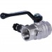 Кран шаровой BUGATTI Oregon с дренажем и воздухоотводчиком, (ручка-рычаг алюминий) внут-внут резьба 3/4 (03300024)