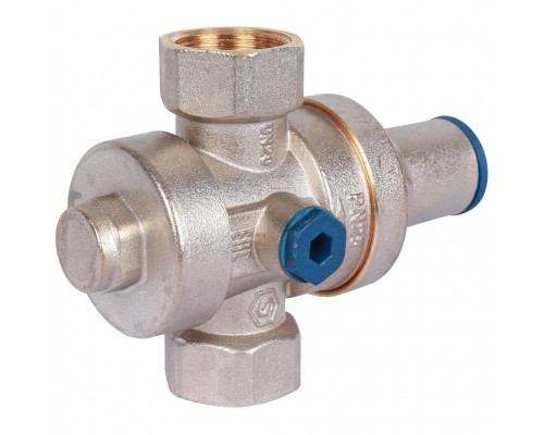 STOUT  Редуктор давления PN25 вн/вн 3/4  с выходом под манометр (SVS-1008-000020)