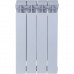 Радиатор биметаллический Global STYLE PLUS 500 4 секции боковое подключение (цвет cod.08 grigio argento opaco metallizzato 2676 (серый)) 155268 (155268)