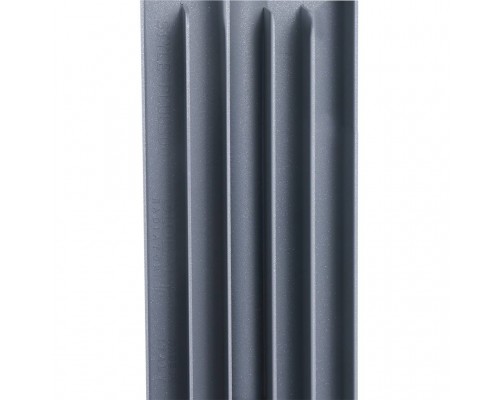 Радиатор биметаллический Global STYLE PLUS 500 4 секции боковое подключение (цвет cod.08 grigio argento opaco metallizzato 2676 (серый)) 155268 (155268)