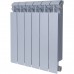 Радиатор биметаллический Global STYLE PLUS 500 6 секций боковое подключение (цвет cod.08 grigio argento opaco metallizzato 2676 (серый)) 155269 (155269)