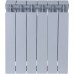 Радиатор биметаллический Global STYLE PLUS 500 6 секций боковое подключение (цвет cod.08 grigio argento opaco metallizzato 2676 (серый)) 155269 (155269)
