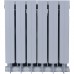 Радиатор биметаллический Global STYLE PLUS 500 6 секций боковое подключение (цвет cod.08 grigio argento opaco metallizzato 2676 (серый)) 155269 (155269)