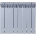 Радиатор биметаллический Global STYLE PLUS 500 8 секций боковое подключение (цвет cod.08 grigio argento opaco metallizzato 2676 (серый)) 155270 (155270)