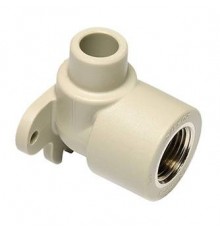 Колено Ekoplastik ППР с внутр. металл. резьбой и настен. крепл. наруж. 20х1/2x90° (SNK120XXXX)