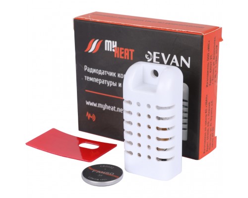 Радиодатчик температуры и влажности комнатный ЭВАН MYHEAT (6289)