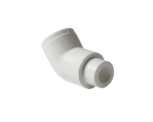 Угольник Pro Aqua d= 20 PP-R 45 градусов переходной Н-В Белый (PA13808) Угольник Pro Aqua d= 20 PP-R 45 градусов переходной Н-В Белый (PA13808)