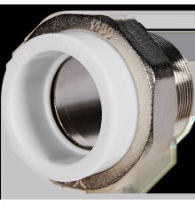 Муфта комбинированная Pro Aqua d=50-2 PP-R разъемная (американка) НР Белая (PA21023)