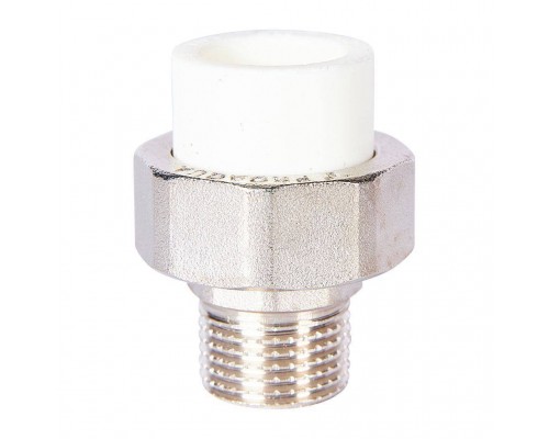 Муфта комбинированная Pro Aqua d=20-1/2 PP-R разъемная (американка) УСИЛЕННАЯ НР Белая (PA21008S) Муфта комбинированная Pro Aqua d=20-1/2 PP-R разъемная (американка) УСИЛЕННАЯ НР Белая (PA21008S)