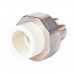 Муфта комбинированная Pro Aqua d=20-1/2 PP-R разъемная (американка) УСИЛЕННАЯ НР Белая (PA21008S)
