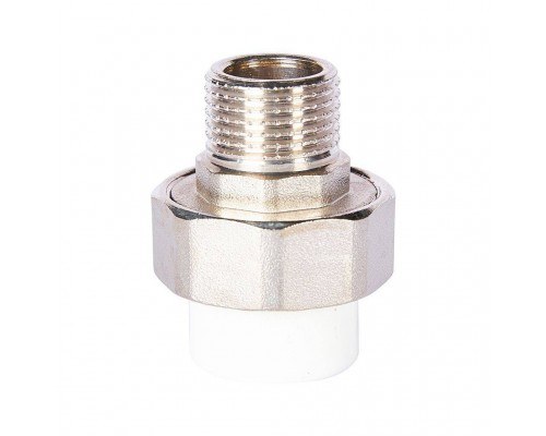 Муфта комбинированная Pro Aqua d=20-1/2 PP-R разъемная (американка) УСИЛЕННАЯ НР Белая (PA21008S) Муфта комбинированная Pro Aqua d=20-1/2 PP-R разъемная (американка) УСИЛЕННАЯ НР Белая (PA21008S)
