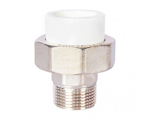Муфта комбинированная Pro Aqua d=25-3/4 PP-R разъемная (американка) УСИЛЕННАЯ НР Белая (PA21014S) Муфта комбинированная Pro Aqua d=25-3/4 PP-R разъемная (американка) УСИЛЕННАЯ НР Белая (PA21014S)