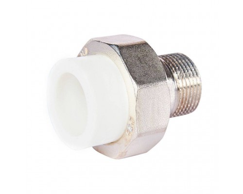 Муфта комбинированная Pro Aqua d=25-3/4 PP-R разъемная (американка) УСИЛЕННАЯ НР Белая (PA21014S) Муфта комбинированная Pro Aqua d=25-3/4 PP-R разъемная (американка) УСИЛЕННАЯ НР Белая (PA21014S)