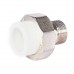 Муфта комбинированная Pro Aqua d=25-3/4 PP-R разъемная (американка) УСИЛЕННАЯ НР Белая (PA21014S)