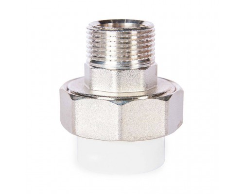 Муфта комбинированная Pro Aqua d=25-3/4 PP-R разъемная (американка) УСИЛЕННАЯ НР Белая (PA21014S) Муфта комбинированная Pro Aqua d=25-3/4 PP-R разъемная (американка) УСИЛЕННАЯ НР Белая (PA21014S)