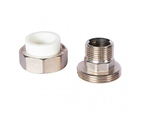 Муфта комбинированная Pro Aqua d=25-3/4 PP-R разъемная (американка) УСИЛЕННАЯ НР Белая (PA21014S) Муфта комбинированная Pro Aqua d=25-3/4 PP-R разъемная (американка) УСИЛЕННАЯ НР Белая (PA21014S)