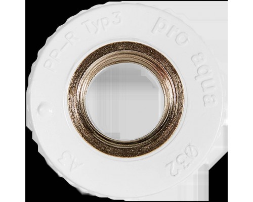 Муфта комбинированная Pro Aqua d=32-1/2 PP-R ВР Белая (PA22015P) Муфта комбинированная Pro Aqua d=32-1/2 PP-R ВР Белая (PA22015P)