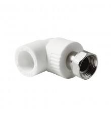 Угольник Pro Aqua d=20-1/2 PP-R с накидной гайкой Белый (PA29208)
