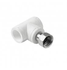 Тройник Pro Aqua d=32-1.1/4 PP-R с накидной гайкой Белый (PA29119)