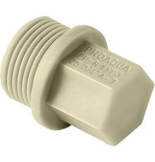 Заглушка резьбовая Pro Aqua d=1/2 PP-R Серая 20 (PA15508PG)