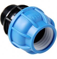 71050000000M100 Pro Aqua ПНД UNIO D 50x1 Муфта с наружной резьбой (71050000000M100)
