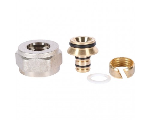 Фитинг компрессионный ROMMER евроконус для труб PEX-AL-PEXc 16х2,6х3/4 (RFC-1026-162634) Фитинг компрессионный ROMMER евроконус для труб PEX-AL-PEXc 16х2,6х3/4 (RFC-1026-162634)