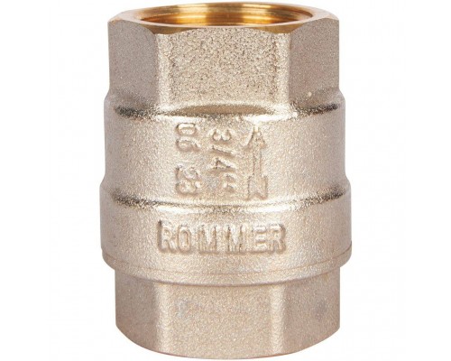 Клапан обратный пружинный муфтовый с металлическим седлом ROMMER RVC-0001-000020 3/4 (RVC-0001-000020) Клапан обратный пружинный муфтовый с металлическим седлом ROMMER RVC-0001-000020 3/4 (RVC-0001-000020)