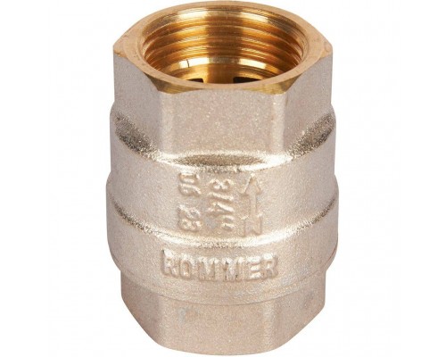 Клапан обратный пружинный муфтовый с металлическим седлом ROMMER RVC-0001-000020 3/4 (RVC-0001-000020) Клапан обратный пружинный муфтовый с металлическим седлом ROMMER RVC-0001-000020 3/4 (RVC-0001-000020)