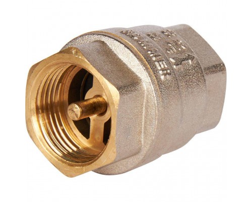 Клапан обратный пружинный муфтовый с металлическим седлом ROMMER RVC-0001-000020 3/4 (RVC-0001-000020) Клапан обратный пружинный муфтовый с металлическим седлом ROMMER RVC-0001-000020 3/4 (RVC-0001-000020)