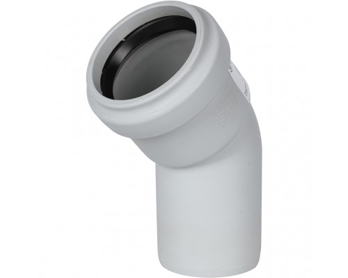 Отвод канализационный бесшумный STOUT D 58 х 45° SKB-0010-005845 (SKB-0010-005845)