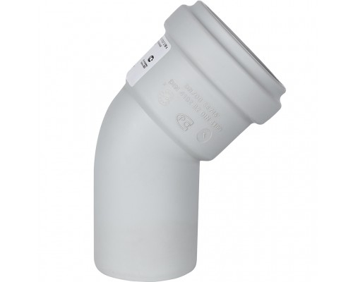 Отвод канализационный бесшумный STOUT D 58 х 45° SKB-0010-005845 (SKB-0010-005845)
