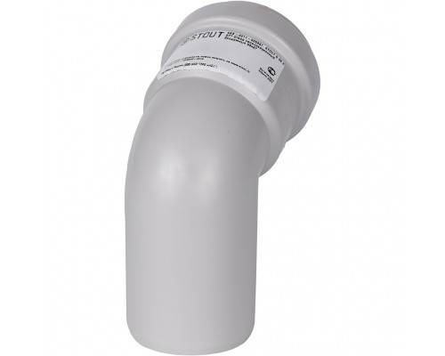 Отвод канализационный бесшумный STOUT D 58 х 67° (SKB-0011-005867)