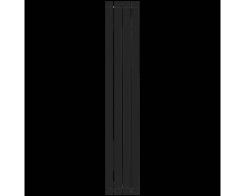 Радиатор алюминиевый STOUT Oscar 1800 4 секции боковое подключение (черный) SRA-0110-18000704 (SRA-0110-18000704)